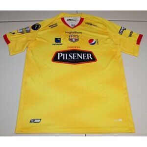 Marathon Barcelona SC Ecuador Mens Soccer Jersey Large 2017 Solo Unidolo Yellow